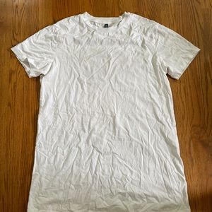 H&M Divided White Long T-Shirt Size M